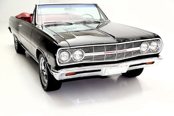 For Sale Used 1965 Chevrolet Chevelle Convertble Black/red 396 12 Bolt | American Dream Machines Des Moines IA 50309