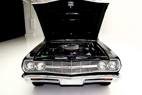 For Sale Used 1965 Chevrolet Chevelle Convertble Black/red 396 12 Bolt | American Dream Machines Des Moines IA 50309