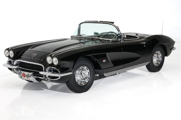 For Sale Used 1962 Chevrolet Corvette Triple Black Matching 327 4-Spd 2 Tops | American Dream Machines Des Moines IA 50309