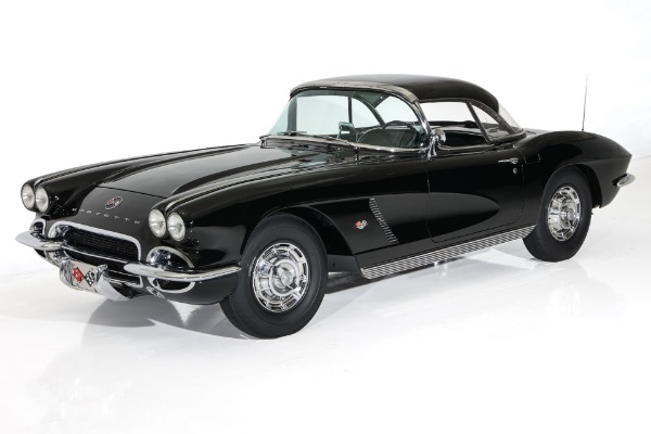For Sale Used 1962 Chevrolet Corvette Triple Black Matching 327 4-Spd 2 Tops | American Dream Machines Des Moines IA 50309