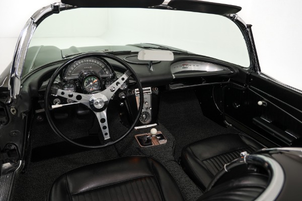 For Sale Used 1962 Chevrolet Corvette Triple Black Matching 327 4-Spd 2 Tops | American Dream Machines Des Moines IA 50309
