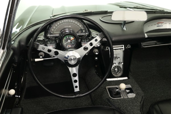 For Sale Used 1962 Chevrolet Corvette Triple Black Matching 327 4-Spd 2 Tops | American Dream Machines Des Moines IA 50309