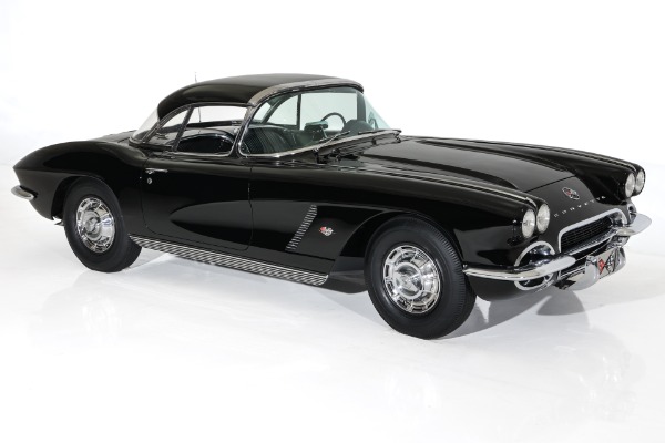 For Sale Used 1962 Chevrolet Corvette Triple Black Matching 327 4-Spd 2 Tops | American Dream Machines Des Moines IA 50309