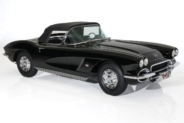 For Sale Used 1962 Chevrolet Corvette Triple Black Matching 327 4-Spd 2 Tops | American Dream Machines Des Moines IA 50309