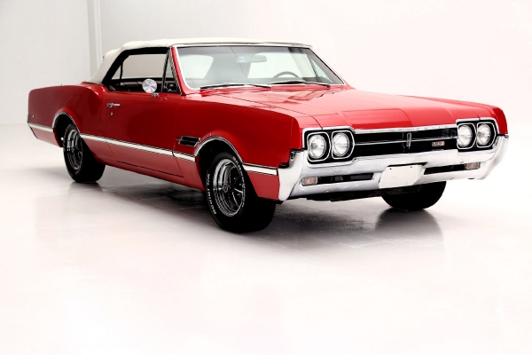 For Sale Used 1966 Oldsmobile 442 Convertible Rare, 700R4, Auto, AC | American Dream Machines Des Moines IA 50309