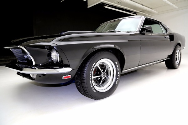 For Sale Used 1969 Ford Mustang R Code 428 4 Speed Raven Black | American Dream Machines Des Moines IA 50309