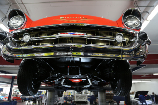 For Sale Used 1957 Chevrolet Bel Air Gorgeous undercarriage | American Dream Machines Des Moines IA 50309