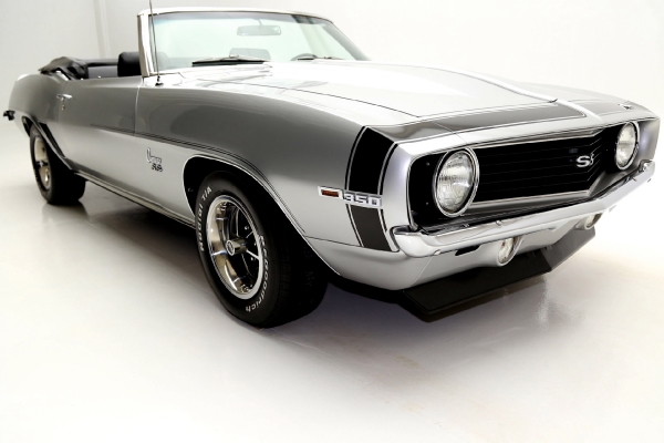 For Sale Used 1969 Chevrolet Camaro Cortez Silver/Black Int convertible, | American Dream Machines Des Moines IA 50309