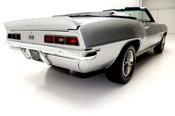 For Sale Used 1969 Chevrolet Camaro Cortez Silver/Black Int convertible, | American Dream Machines Des Moines IA 50309