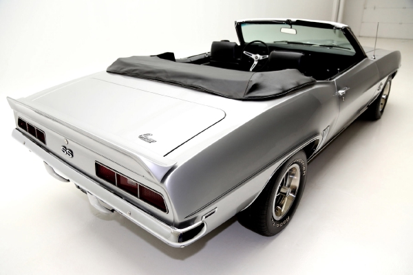 For Sale Used 1969 Chevrolet Camaro Cortez Silver/Black Int convertible, | American Dream Machines Des Moines IA 50309