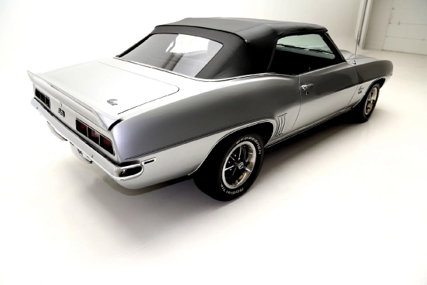 For Sale Used 1969 Chevrolet Camaro Cortez Silver/Black Int convertible, | American Dream Machines Des Moines IA 50309