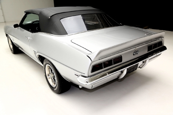 For Sale Used 1969 Chevrolet Camaro Cortez Silver/Black Int convertible, | American Dream Machines Des Moines IA 50309