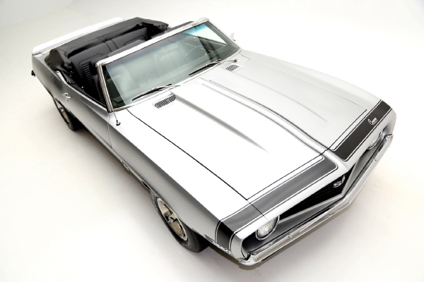 For Sale Used 1969 Chevrolet Camaro Cortez Silver/Black Int convertible, | American Dream Machines Des Moines IA 50309