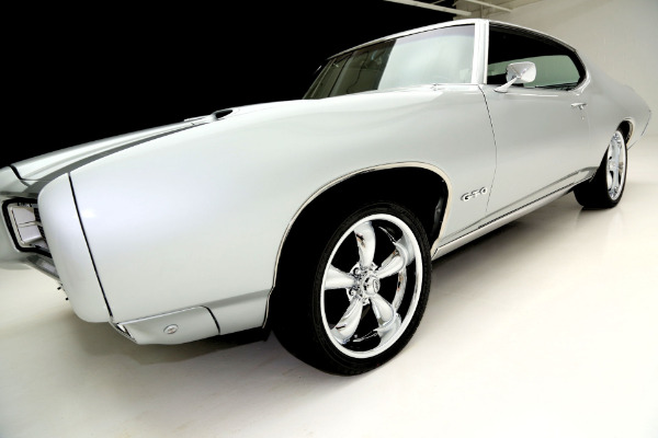 For Sale Used 1969 Pontiac GTO Silver numbers matching 4 speed | American Dream Machines Des Moines IA 50309