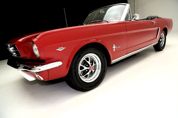 For Sale Used 1965 Ford Mustang Convertible Red (A-CODE) | American Dream Machines Des Moines IA 50309