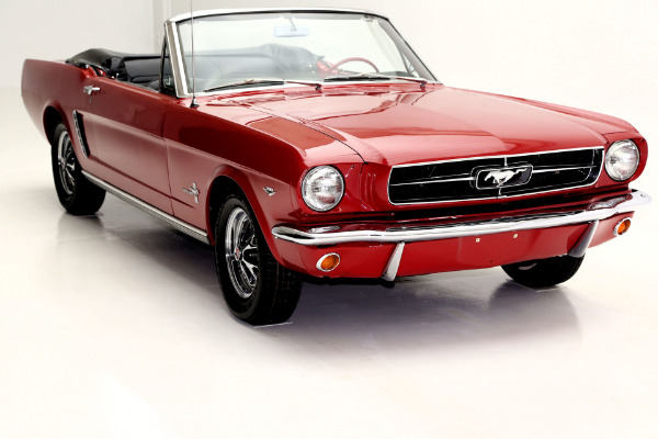 For Sale Used 1965 Ford Mustang Convertible Red (A-CODE) | American Dream Machines Des Moines IA 50309