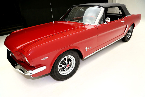 For Sale Used 1965 Ford Mustang Convertible Red (A-CODE) | American Dream Machines Des Moines IA 50309