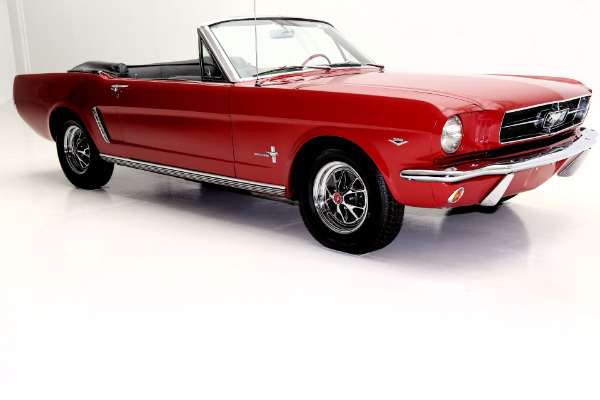 For Sale Used 1965 Ford Mustang Convertible Red (A-CODE) | American Dream Machines Des Moines IA 50309