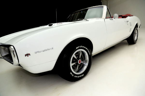 For Sale Used 1967 Pontiac Firebird WHITE, RED INT, CONVERTIBLE | American Dream Machines Des Moines IA 50309