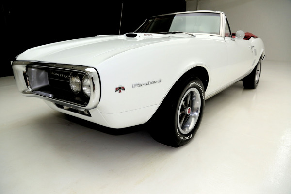 For Sale Used 1967 Pontiac Firebird WHITE, RED INT, CONVERTIBLE | American Dream Machines Des Moines IA 50309