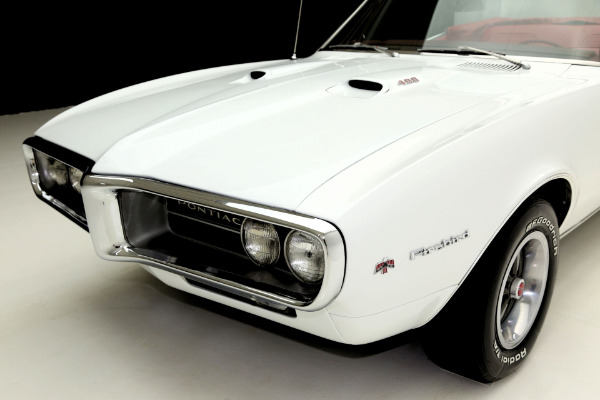 For Sale Used 1967 Pontiac Firebird WHITE, RED INT, CONVERTIBLE | American Dream Machines Des Moines IA 50309