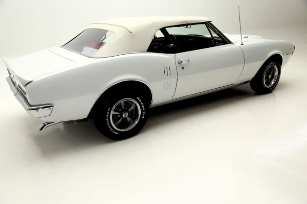 For Sale Used 1967 Pontiac Firebird WHITE, RED INT, CONVERTIBLE | American Dream Machines Des Moines IA 50309