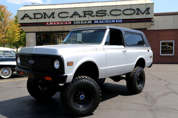 For Sale Used 1971 Chevrolet Blazer SATIN SILVER, NEW BLK IN, LIFT | American Dream Machines Des Moines IA 50309