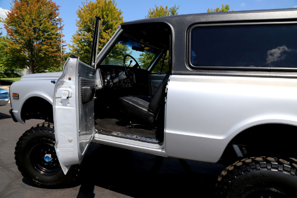 For Sale Used 1971 Chevrolet Blazer SATIN SILVER, NEW BLK IN, LIFT | American Dream Machines Des Moines IA 50309