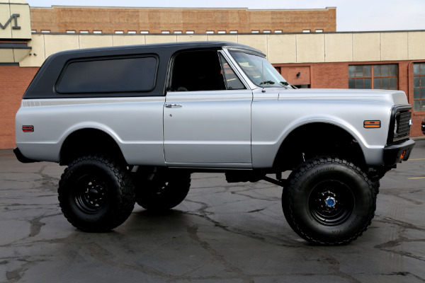 For Sale Used 1971 Chevrolet Blazer SATIN SILVER, NEW BLK IN, LIFT | American Dream Machines Des Moines IA 50309