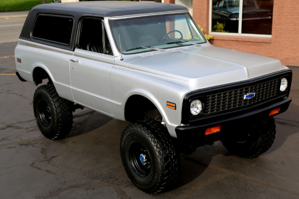 For Sale Used 1971 Chevrolet Blazer SATIN SILVER, NEW BLK IN, LIFT | American Dream Machines Des Moines IA 50309