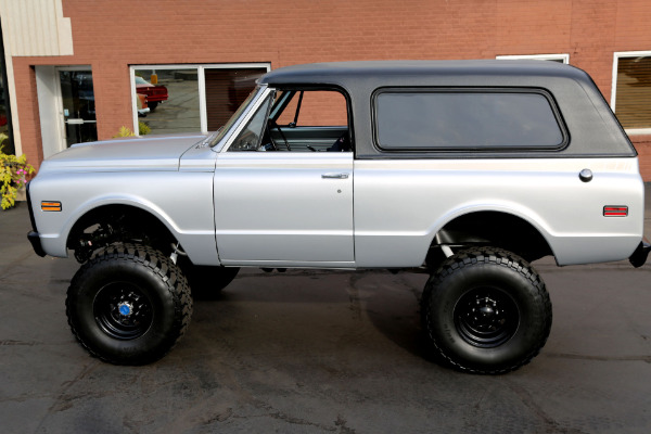 For Sale Used 1971 Chevrolet Blazer SATIN SILVER, NEW BLK IN, LIFT | American Dream Machines Des Moines IA 50309