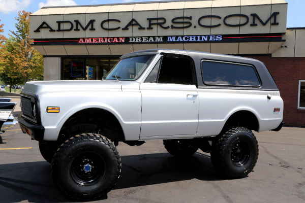 For Sale Used 1971 Chevrolet Blazer SATIN SILVER, NEW BLK IN, LIFT | American Dream Machines Des Moines IA 50309