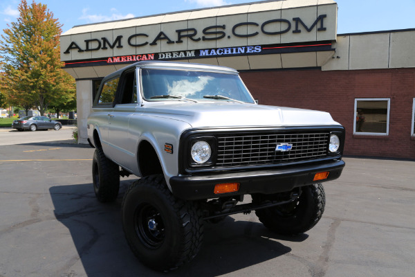 For Sale Used 1971 Chevrolet Blazer SATIN SILVER, NEW BLK IN, LIFT | American Dream Machines Des Moines IA 50309