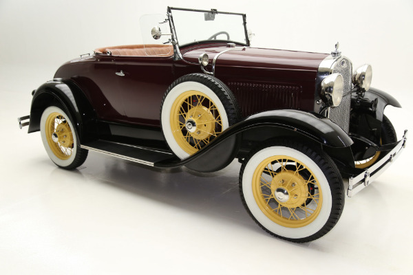 For Sale Used 1930 Ford Model A Roadster Two Tone, Burgundy & Black | American Dream Machines Des Moines IA 50309