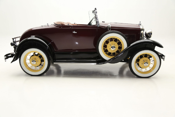 For Sale Used 1930 Ford Model A Roadster Two Tone, Burgundy & Black | American Dream Machines Des Moines IA 50309