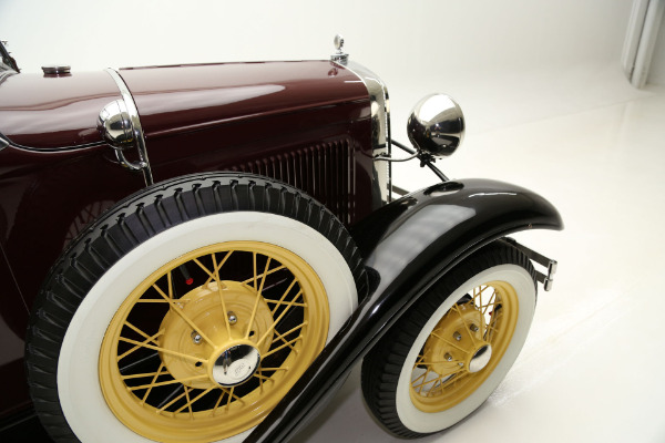 For Sale Used 1930 Ford Model A Roadster Two Tone, Burgundy & Black | American Dream Machines Des Moines IA 50309