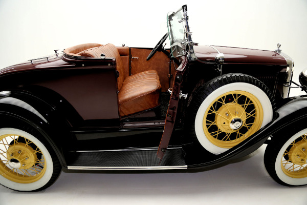 For Sale Used 1930 Ford Model A Roadster Two Tone, Burgundy & Black | American Dream Machines Des Moines IA 50309