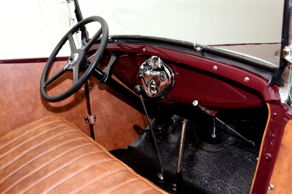 For Sale Used 1930 Ford Model A Roadster Two Tone, Burgundy & Black | American Dream Machines Des Moines IA 50309