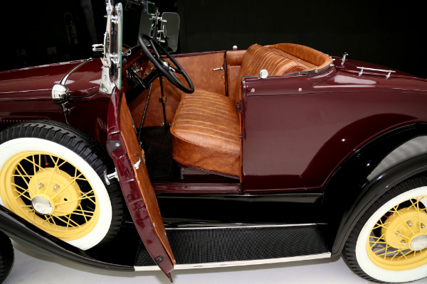 For Sale Used 1930 Ford Model A Roadster Two Tone, Burgundy & Black | American Dream Machines Des Moines IA 50309