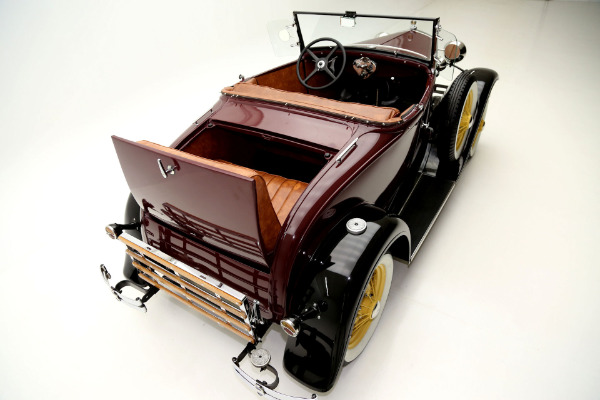 For Sale Used 1930 Ford Model A Roadster Two Tone, Burgundy & Black | American Dream Machines Des Moines IA 50309