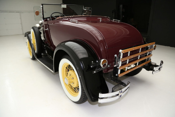 For Sale Used 1930 Ford Model A Roadster Two Tone, Burgundy & Black | American Dream Machines Des Moines IA 50309