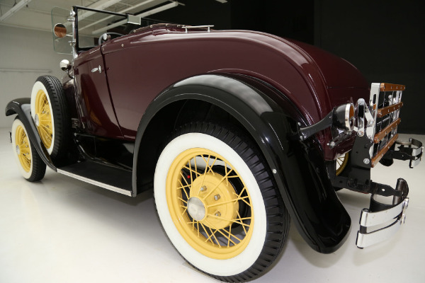 For Sale Used 1930 Ford Model A Roadster Two Tone, Burgundy & Black | American Dream Machines Des Moines IA 50309