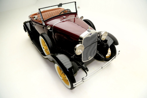 For Sale Used 1930 Ford Model A Roadster Two Tone, Burgundy & Black | American Dream Machines Des Moines IA 50309