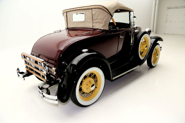 For Sale Used 1930 Ford Model A Roadster Two Tone, Burgundy & Black | American Dream Machines Des Moines IA 50309