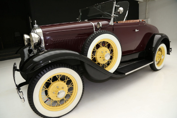 For Sale Used 1930 Ford Model A Roadster Two Tone, Burgundy & Black | American Dream Machines Des Moines IA 50309