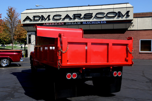 For Sale Used 1949 Ford F5 DUALLY RED, 350CI, AUTO, DUMP TRUCK | American Dream Machines Des Moines IA 50309