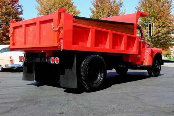 For Sale Used 1949 Ford F5 DUALLY RED, 350CI, AUTO, DUMP TRUCK | American Dream Machines Des Moines IA 50309