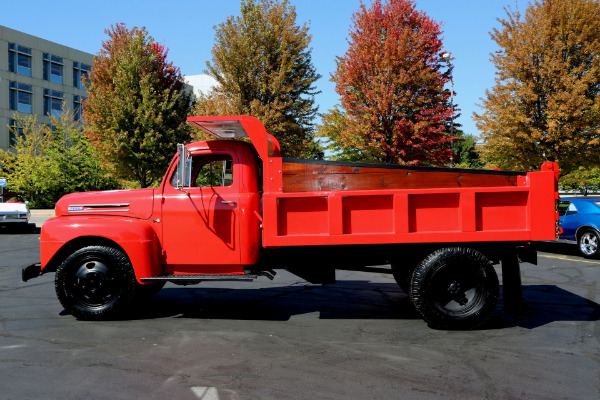 For Sale Used 1949 Ford F5 DUALLY RED, 350CI, AUTO, DUMP TRUCK | American Dream Machines Des Moines IA 50309