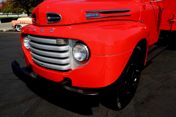 For Sale Used 1949 Ford F5 DUALLY RED, 350CI, AUTO, DUMP TRUCK | American Dream Machines Des Moines IA 50309