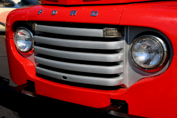 For Sale Used 1949 Ford F5 DUALLY RED, 350CI, AUTO, DUMP TRUCK | American Dream Machines Des Moines IA 50309